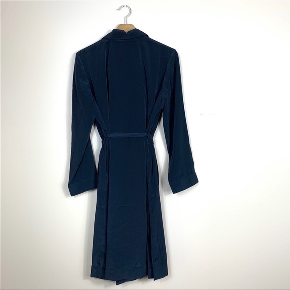 J. Crew Long Wrap Jacket in Navy - Picture 4 of 4